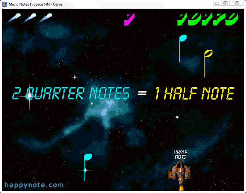 Click to view Music Notes In Space HN 2.0 screenshot