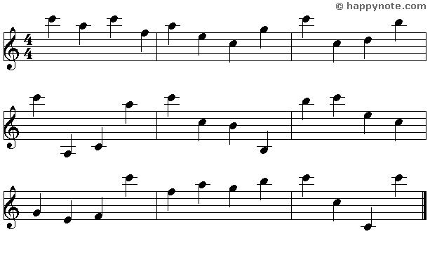 17b - Learn to read music notes in SOL (Treble) Clef in Syllabic notation : DO RE MI...