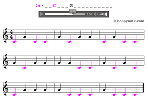 Lectures Musicales en ligne compatibles mobile pour apprendre à lire la musique en Clé de Sol