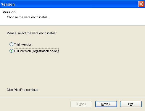 Registered version
