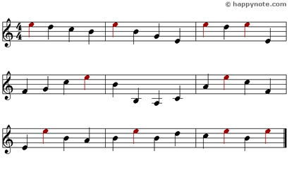 Color Note - 12 Music Notes in Syllabic notation