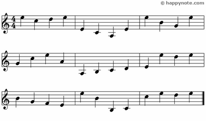 Black Note - 12 Music Notes in Syllabic notation
