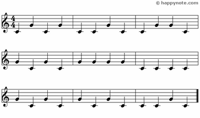 Black Note - 2 Music Notes in Syllabic notation