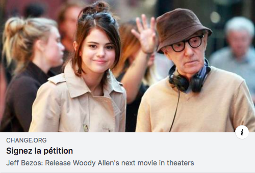 Sign the petition to ask to Amazon to release Woody Allen's next movie in theater
